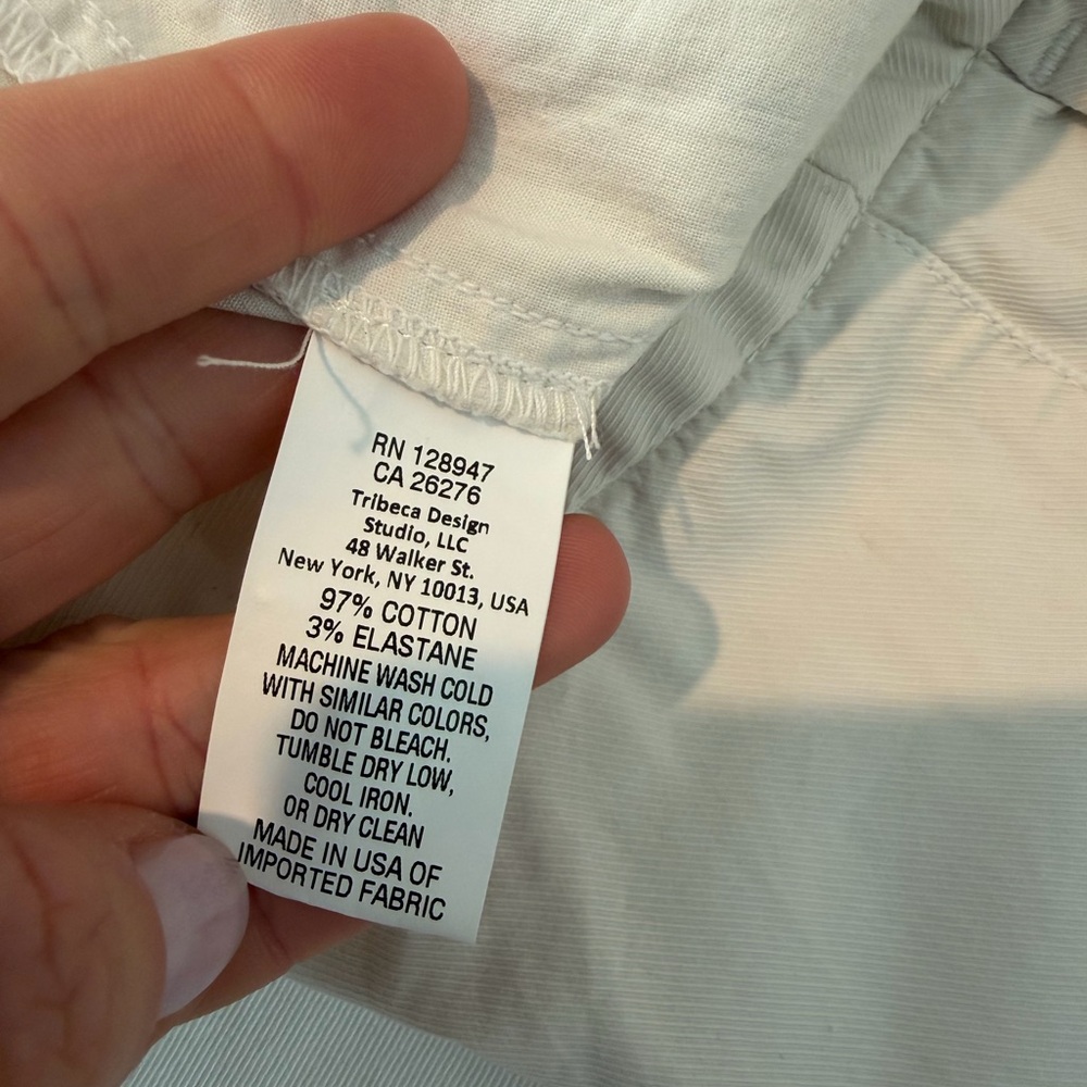 Nili Lotan Women’s East Hampton Pant Eggshell Size 8 - Picture 7 of 10